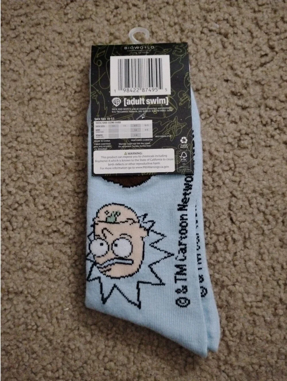 Rick and Morty Crew Socks